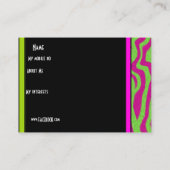 Visite Carte de nom personnelle de profil Tourbillon vert (Dos)