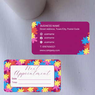 VISITE CARTE DE NOMINATION SUIVANTE DU MÉDIA SOCIAL MOTIF
