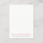 Visite Carte de note Merci | Conçu pour les fabricants (Dos)