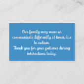 Visite Carte de notification publique simple et douce pou (Dos)