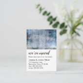 Visite Carte de notification Purple et Navy Grunge (Debout devant)