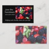 Visite Carte de nutrition de fruit (Devant / Derrière)