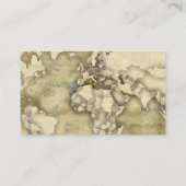 Visite Carte de papier usée du monde (Dos)