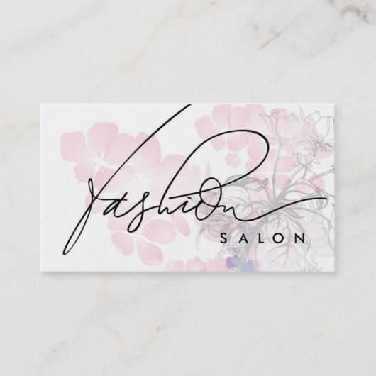 Visite Carte de parfum de beauté de concepteur de salon (Devant)