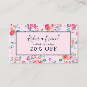 Visite Carte de parrainage Fleurs de roses roses
