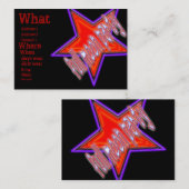 Visite Carte de partie/éloge (Devant / Derrière)