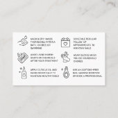 Visite Carte de parties scintillant Gold Nails (Dos)