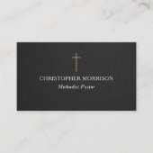 Visite Carte de pasteur méthodiste église religieuse phot (Devant)