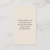 Visite Carte de paysage commémorative de la vie (Dos)