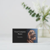 Visite carte de peinture de portrait d'animal de compagni (Debout devant)