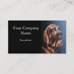 Visite carte de peinture de portrait d'animal de compagni
