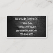 Visite Carte de photo d'entreprise Black Rock (Dos)