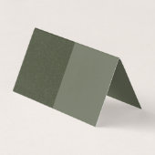 Visite Carte de place pliée à mousse fractionnée - person (Dos)