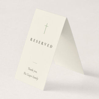 Visite Carte de place réservée religieuse Grace Sage