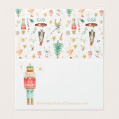 Visite Carte de placement de Noël Everything Nutcracker (Extérieur déplié)