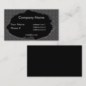 Visite Carte de plaque métallique brûlée de profil (Devant / Derrière)