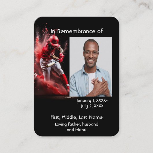 Visite Carte de poche commémorative Baseball Softball Ma (Devant)