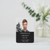 Visite Carte de poche mémoire Masculine Cerf (Debout devant)