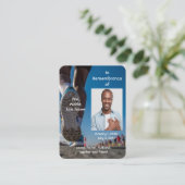 Visite Carte de poche Memorial Athlete Marathon Running R (Debout devant)