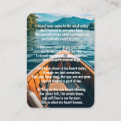 Visite Carte de poche Memorial Bateau de bateau Bateau de (Dos)