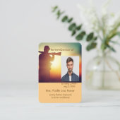 Visite Carte de poche mémorial Chasseur de chasses Deer (Debout devant)