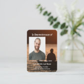 Visite Carte de poche Memorial Pêcheur (Debout devant)