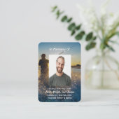 Visite Carte de poche Memorial Pêcheur de vol d'océan (Debout devant)