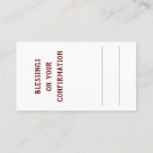 Visite Carte de poche Prière à l'Esprit Saint (Dos)