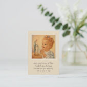 Visite Carte de poème Vintage catholique Vierge Marie (Debout devant)
