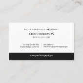 Visite Carte de police QR Code de l'agent de la force pub (Devant)