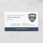 Visite Carte de police QR Code de maintien de l'ordre (Devant)