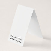 Visite Carte de polisson de stationnement de tortue de (Dos)