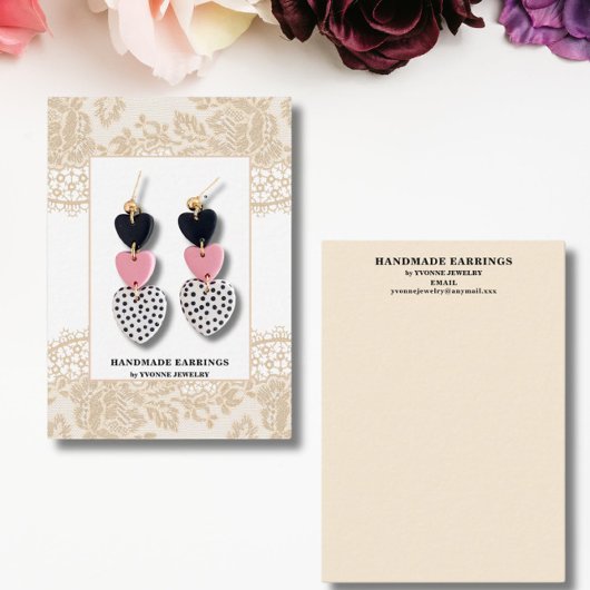 Visite Carte de porte-bijoux à dentelle