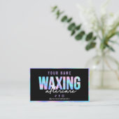Visite Carte de postsoins Holographique Waxing (Debout devant)