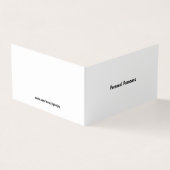 Visite Carte de préférence Pronoun personnelle (Extérieur)