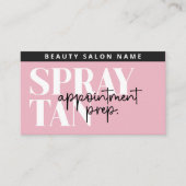 Visite Carte de préparation de bronzage moderne modifiabl (Devant)