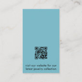 Visite Carte de Présentation de Bijoux à Code QR Logo Océ (Dos)