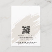 Visite Carte de présentation de bijoux à l'aquarelle marr (Dos)