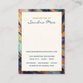 Visite Carte de Présentation de Bijoux avec Boucles d'Ore (Dos)