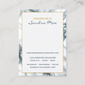 Visite Carte de Présentation de Bijoux avec Boucles d'Ore (Dos)