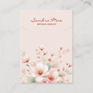 Visite Carte de Présentation de Bijoux Collier Floral Élé