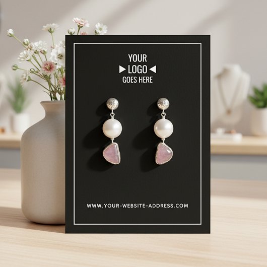 Visite Carte de Présentation de Bijoux de Boucle d'Oreill