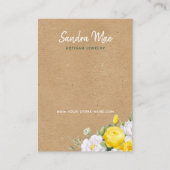 Visite Carte de Présentation de Bijoux de Boucles d'Oreil (Devant)