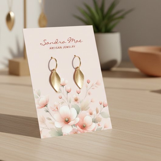 Visite Carte de Présentation de Bijoux de Boucles d'Oreil