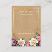 Visite Carte de Présentation de Bijoux de Boucles d'Oreil (Devant)