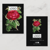 Visite Carte de Présentation de Bijoux de Fleurs de Rose (Devant / Derrière)