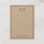Visite Carte de Présentation de Bijoux de Monogramme à 2 (Devant)