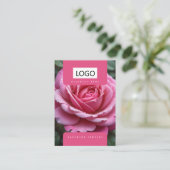 Visite Carte de présentation de bijoux de roses Boucles d (Debout devant)