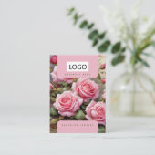 Visite Carte de présentation de bijoux de roses Boucles d (Debout devant)