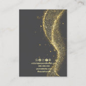 Visite Carte de présentation de bijoux en faux or minimal (Dos)